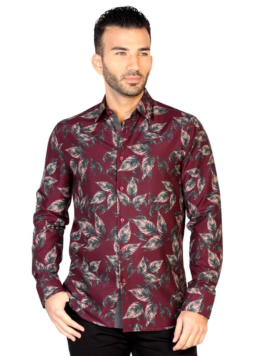 Camisa Casual Manga Larga para Hombre El General VINO 43128