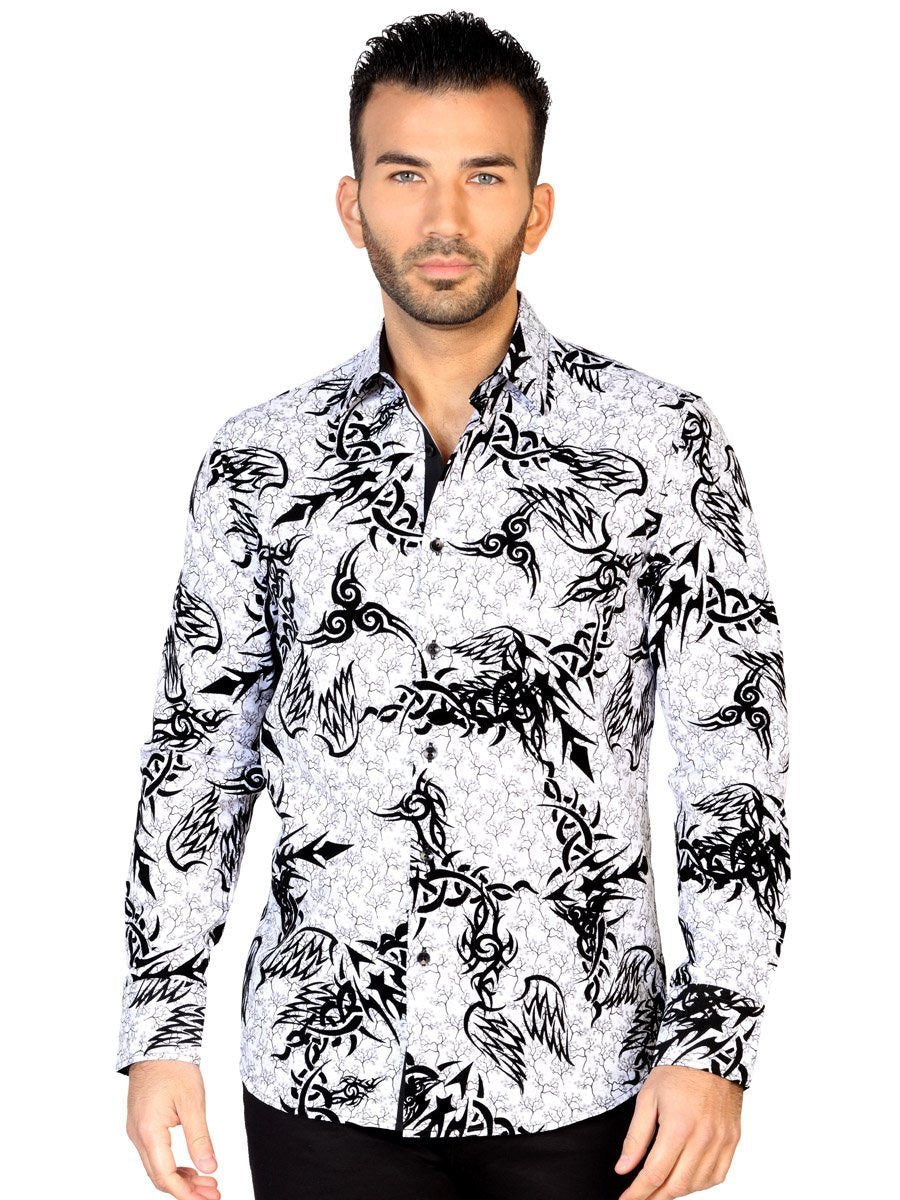 Camisa Casual Manga Larga para Hombre, 100% Modal 'El General' * - ID: 43137 BLANCO - BELLEZA'S - Camisa Casual Manga Larga para Hombre, 100% Modal 'El General' * - ID: 43137 BLANCO - BELLEZA'S - 43137