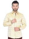 Camisa Casual Manga Larga para Hombre, 100% Polyester 'Centenario' - ID: 41677 GOLD - BELLEZA'S - Camisa Casual Manga Larga para Hombre, 100% Polyester 'Centenario' - ID: 41677 GOLD - BELLEZA'S - 41677