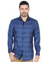 Camisa Casual Manga Larga para Hombre, 100% Polyester 'El Señor de los Cielos' * - ID: 43022 AZUL/NEGRO - BELLEZA'S - Camisa Casual Manga Larga para Hombre, 100% Polyester 'El Señor de los Cielos' * - ID: 43022 AZUL/NEGRO - BELLEZA'S - 43022
