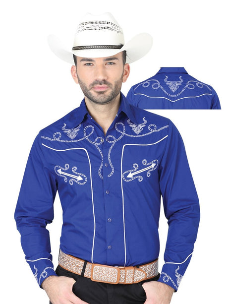 Camisa Casual Manga Larga Para Hombre 'El Señor de los Cielos' *AZUL-41938* - BELLEZA'S - Camisa Casual Manga Larga Para Hombre 'El Señor de los Cielos' *AZUL-41938* - BELLEZA'S - Camisa - 41938