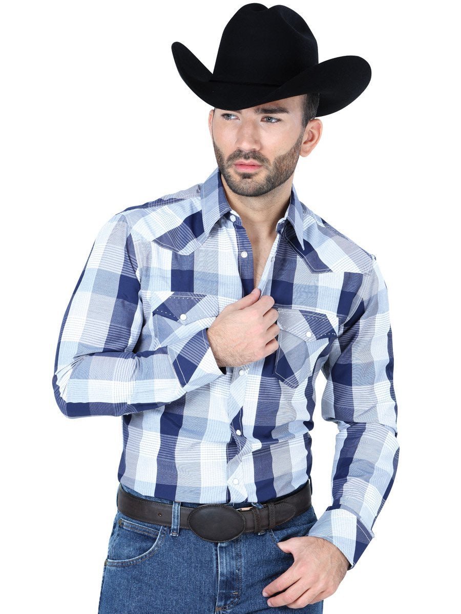 Camisa Casual Manga Larga para Hombre 'El Señor de los Cielos' *GRIS/BLANCO-124198* - BELLEZA'S - Camisa Casual Manga Larga para Hombre, 55% Algodon, 45% Polyester 'El Señor de los Cielos' * - ID: 124198 GRIS/BLANCO - BELLEZA'S - Camisas Para Hombres - 124198