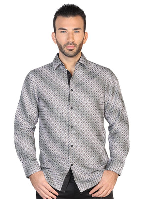 Camisa Casual Manga Larga para Hombre 'El Señor de los Cielos' * - ID: 43043 CAFE - BELLEZA'S - Camisa Casual Manga Larga para Hombre, 100% Polyester 'El Señor de los Cielos' * - ID: 43043 CAFE - BELLEZA'S - 43043