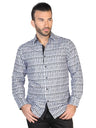 Camisa Casual Manga Larga para Hombre 'El Señor de los Cielos' * - ID: 43045 NEGRO - BELLEZA'S - Camisa Casual Manga Larga para Hombre, 100% Polyester 'El Señor de los Cielos' * - ID: 43045 NEGRO - BELLEZA'S - 43045