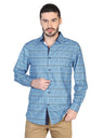 Camisa Casual Manga Larga para Hombre 'El Señor de los Cielos' * - ID: 43046 AZUL - BELLEZA'S - Camisa Casual Manga Larga para Hombre, 100% Polyester 'El Señor de los Cielos' * - ID: 43046 AZUL - BELLEZA'S - 43046