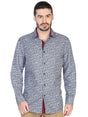 Camisa Casual Manga Larga para Hombre 'El Señor de los Cielos' * - ID: 43053 AZUL MARINO - BELLEZA'S - Camisa Casual Manga Larga para Hombre, 100% Polyester 'El Señor de los Cielos' * - ID: 43053 AZUL MARINO - BELLEZA'S - 43053