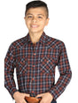 Camisa Casual Manga Larga para Niño 'El General' *NEGRO/ROJO-42617* - BELLEZA'S - Camisa Casual Manga Larga para Niño 'El General' *NEGRO/ROJO-42617* - BELLEZA'S - Camisa Para Niño - 42617