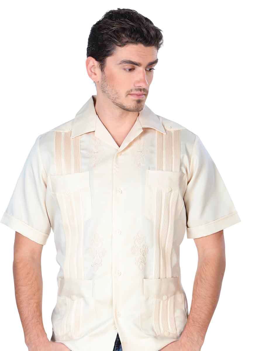Camisa Guayabera Para Hombre, Polyester 'El General' BEIGE-3717 - BELLEZA'S - Camisa Guayabera Para Hombre, Polyester 'El General' BEIGE-3717 - BELLEZA'S - Camisa Guayabera - 3717
