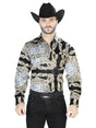 Camisa Vaquera Manga Larga de Broches para Hombre 'El Señor de los Cielos' *NEGRO/ORO- 44070* - BELLEZA'S - Camisa Vaquera Manga Larga de Broches para Hombre 'El Señor de los Cielos' *NEGRO/ORO- 44070* - Camisas Para Hombres - 44070