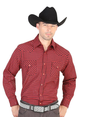 Camisa Vaquera Manga Larga para Hombre, 55% Cotton, 45% Polyester 'El General' * - ID: 42331 ROJO - BELLEZA'S - Camisa Vaquera Manga Larga para Hombre, 55% Cotton, 45% Polyester 'El General' * - ID: 42331 ROJO - BELLEZA'S - 42331