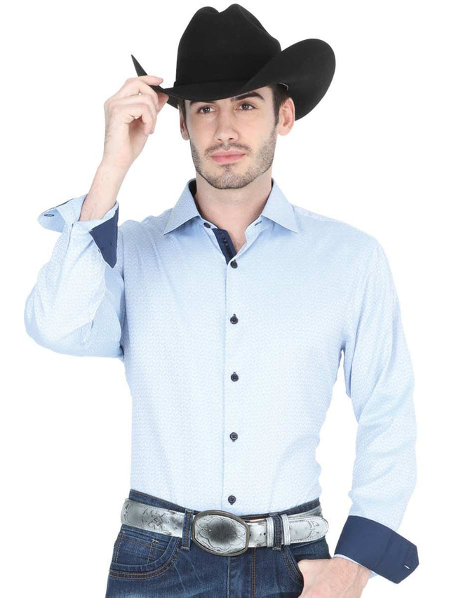 Camisa Vaquera Manga Larga Para Hombre 'Centenario' AZUL CLARO-40234 - BELLEZA'S - Camisa Vaquera Manga Larga Para Hombre 'Centenario' AZUL CLARO-40234 - BELLEZA'S - camisa - 40234