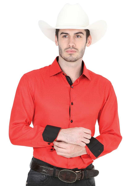 Camisa Vaquera Manga Larga Para Hombre 'Centenario' ROJA - BELLEZA'S - Camisa Vaquera Manga Larga Para Hombre 'Centenario' ROJA - BELLEZA'S - 40706