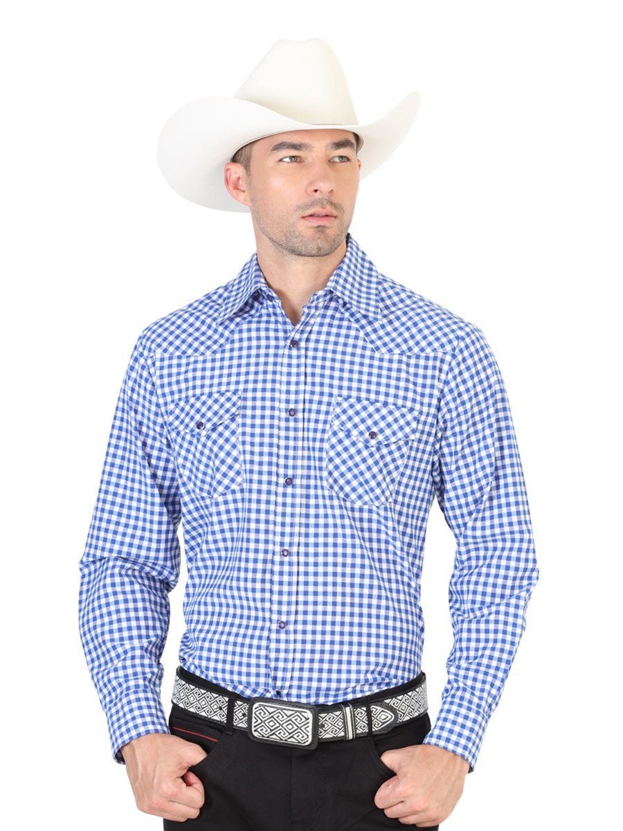 Camisa Vaquera Manga Larga para Hombre 'El General' *AZUL MARINO-42326* - BELLEZA'S - Camisa Vaquera Manga Larga para Hombre 'El General' *AZUL MARINO-42326* - BELLEZA'S - Camisa - 42326