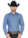 Camisa Vaquera Manga Larga para Hombre 'El Señor de los Cielos' *AZUL/NAVY-43028* - BELLEZA'S - Camisa Vaquera Manga Larga para Hombre, 100% Polyester 'El Señor de los Cielos' * - ID: 43028 AZUL/NAVY - BELLEZA'S - Camisas Para Hombres - 43028