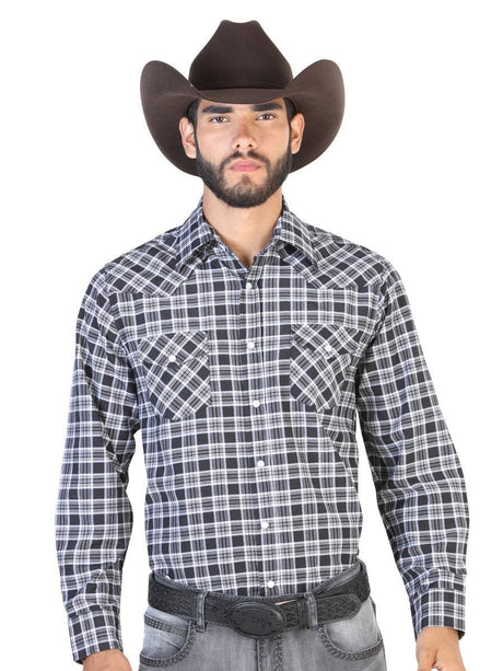 Camisa Vaquera Manga Larga para Hombre 'El Señor De Los Cielos' *NEGRO-42503* - BELLEZA'S - Camisa Vaquera Manga Larga para Hombre, 55% Cotton, 45% Polyester 'El General' * - ID: 42503 NEGRO - BELLEZA'S - Camisas Para Hombres - 42503