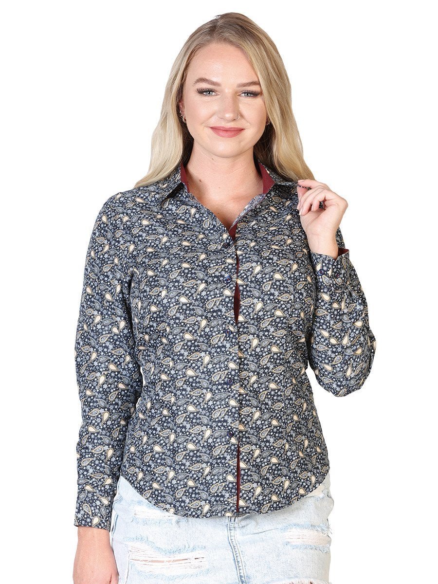 Camisa Vaquera Manga Larga para Mujer 'El Señor de los Cielos' *AZUL MARINO-43051* - BELLEZA'S - Camisa Vaquera Manga Larga para Mujer 'El Señor de los Cielos' AZUL MARINO - BELLEZA'S - Camisa Para Mujer - 43051