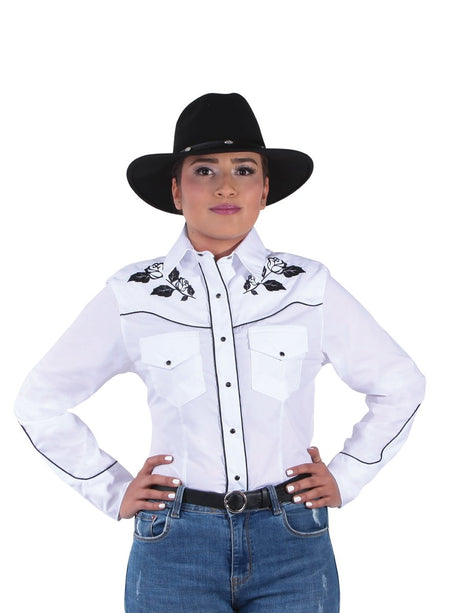 Camisa Vaquera Manga Larga Para Mujer 'El Señor de los Cielos' *BLANCO-42970* - BELLEZA'S - Camisa Vaquera Manga Larga Para Mujer 'El Señor de los Cielos' *BLANCO-42970* - BELLEZA'S - Camisa Para Mujer - 42970