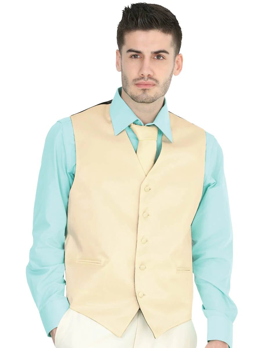 Chaleco De Vestir Para Hombre 'El General' KHAKI-40318 - BELLEZA'S - Chaleco De Vestir Para Hombre 'El General' KHAKI-40318 - BELLEZA'S - 40318
