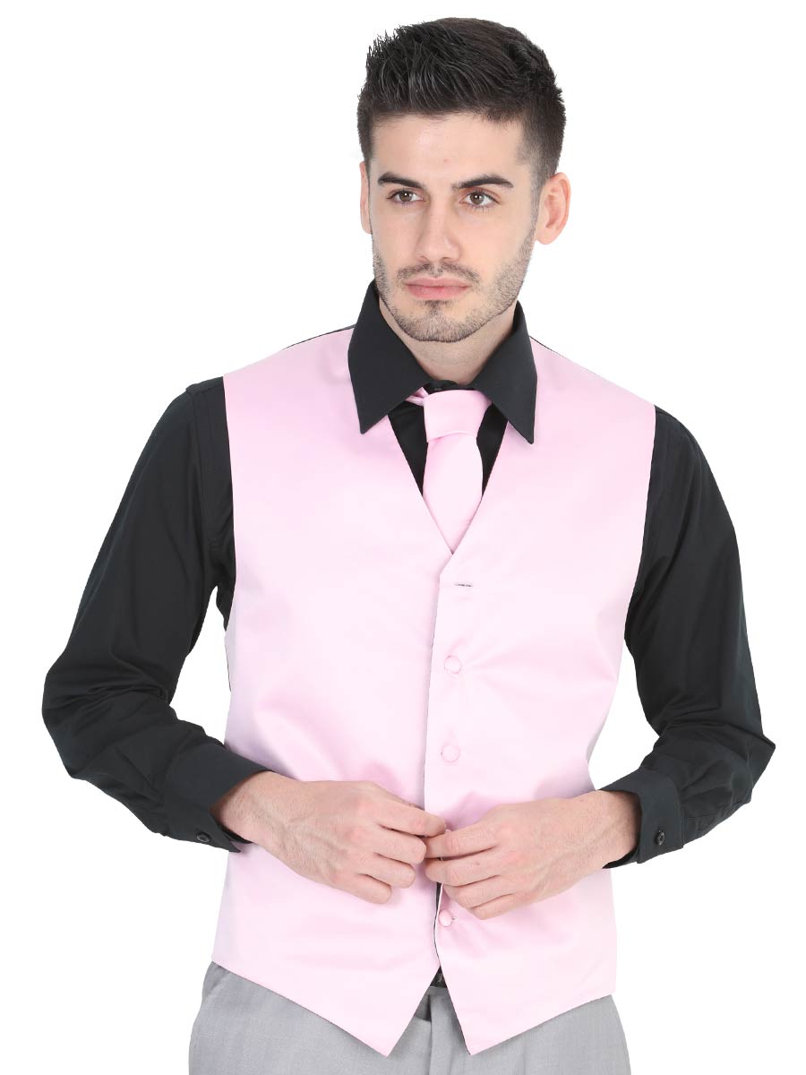 Chaleco De Vestir Para Hombre 'El General' PINK-40320 - BELLEZA'S - Chaleco De Vestir Para Hombre 'El General' PINK-40320 - BELLEZA'S - 40320