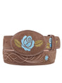 Cinto Vaquero Piel Nobuck Para Mujer Con Hebilla Ovalada 'El General' *CAMEL-125427* - BELLEZA'S - Cinto Vaquero Piel Nobuck Para Mujer Con Hebilla Ovalada 'El General' *CAMEL-125427* - BELLEZA'S - Cintos - 125427