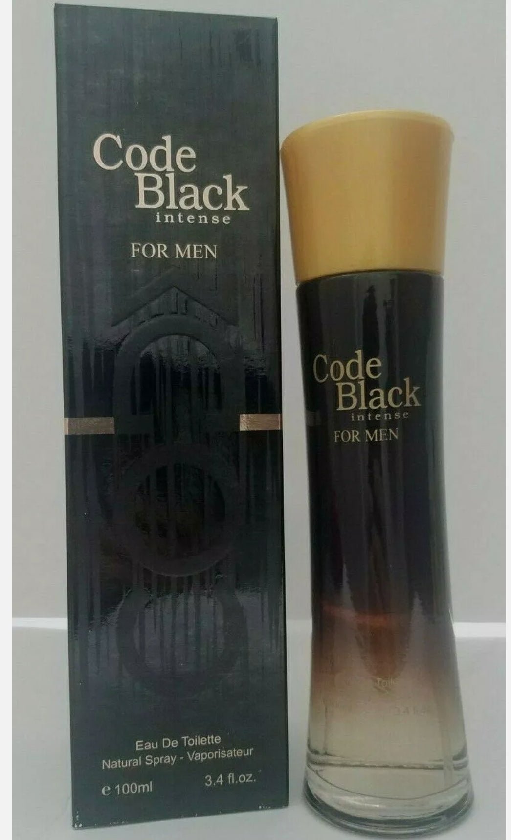 Code Black Intense For Men Perfume 3.4 oz. - BELLEZA'S - Code Black Intense For Men Perfume 3.4 oz. - BELLEZA'S - 8409