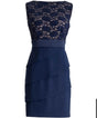 Connected Lace-Top Sheath Dress MSRP $79.50 Size 8-M NEW Navy - BELLEZA'S - Connected Lace-Top Sheath Dress MSRP $79.50 Size 8-M NEW Navy - BELLEZA'S - Vestidos - TC391927M1