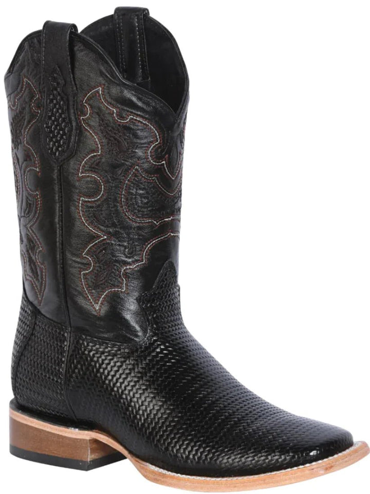 Cowboy Boots | Botas Rodeo Grabadas Piel Grabado Tejido para Hombre' *NEGRO-41790* - BELLEZA'S - Cowboy Boots | Botas Rodeo Grabadas Piel Grabado Tejido para Hombre' *NEGRO-41790* - Botas Para Hombres - 41790 6
