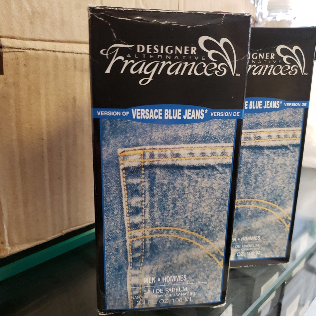 Designer Fragrance VERSACE BLUE JEANS For Men 3.4 oz - BELLEZA'S - Designer Fragrance VERSACE BLUE JEANS For Men 3.4 oz - BELLEZA'S - 8306