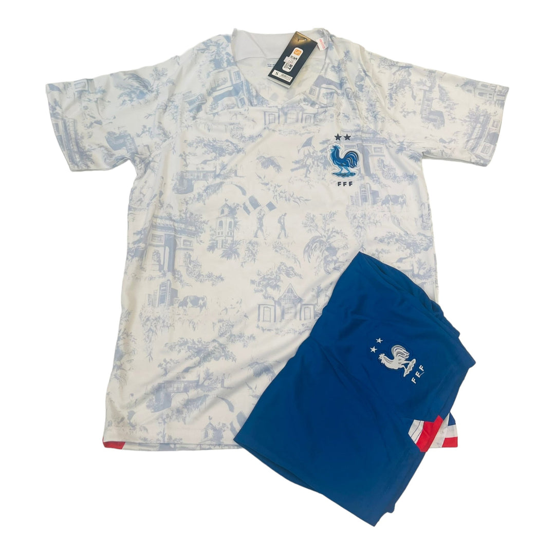 FRANCIA Sports Men's Jersey T-Shirts & Shorts *WHITE-00127* - BELLEZA'S - FRANCIA Sports Men's Jersey T-Shirts & Shorts *WHITE-00127* - FRACIA - 00127