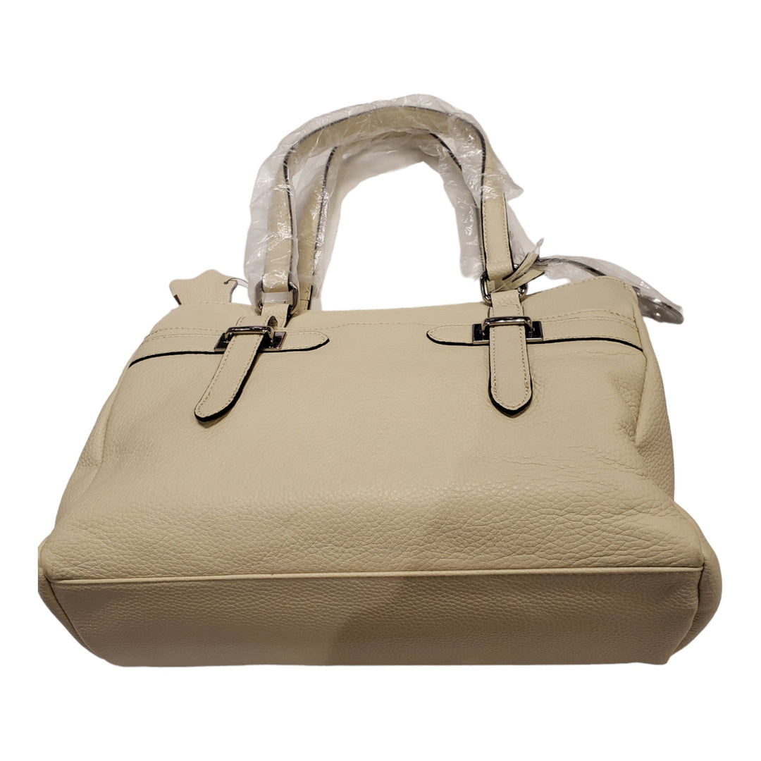 Giani Bernini Bridle Leather Hobo Bag (Ivory)Silver - BELLEZA'S - Giani Bernini Bridle Leather Hobo Bag (Ivory)Silver - Handbags - 100011254