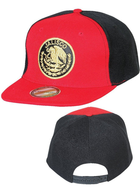 Gorra Jalisco de Polyester/Lana para Hombre 'Centenario' ROJO/NEGRO-42664 - BELLEZA'S - Gorra Jalisco de Polyester/Lana para Hombre 'Centenario' ROJO/NEGRO-42664 - BELLEZA'S - 42664