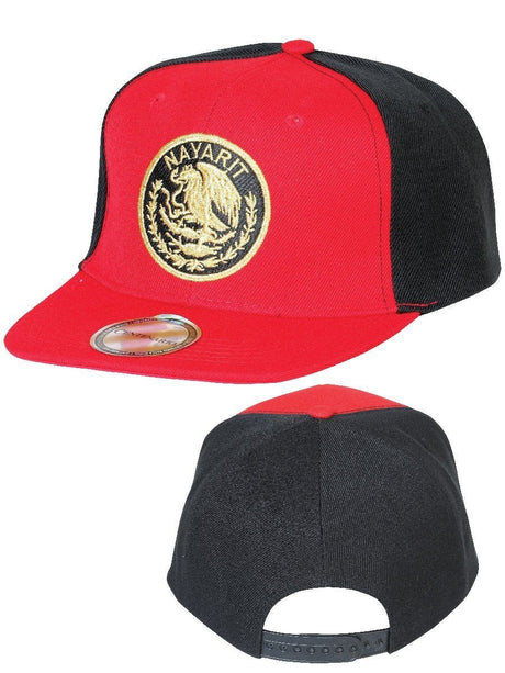 Gorra Nayarit de Polyester/Lana para Hombre 'Centenario' * - ID: 42669 ROJO/NEGRO - BELLEZA'S - Gorra Nayarit de Polyester/Lana para Hombre 'Centenario' * - ID: 42669 ROJO/NEGRO - BELLEZA'S - 42669