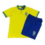 Kids BRASIL Sports Jersey T-Shirts & Shorts *YELLOW-00121* - BELLEZA'S - Kids BRASIL Sports Jersey T-Shirts & Shorts *YELLOW-00121* - JERSEY - 00121