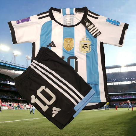 Kids | Messi Argentina 2022 Adidas Winners Home Futbol Soccer Jersey And Short 00203 - BELLEZA'S - Kids | Messi Argentina 2022 Adidas Winners Home Futbol Soccer Jersey And Short 00203 - Messi #10 - 00203 14