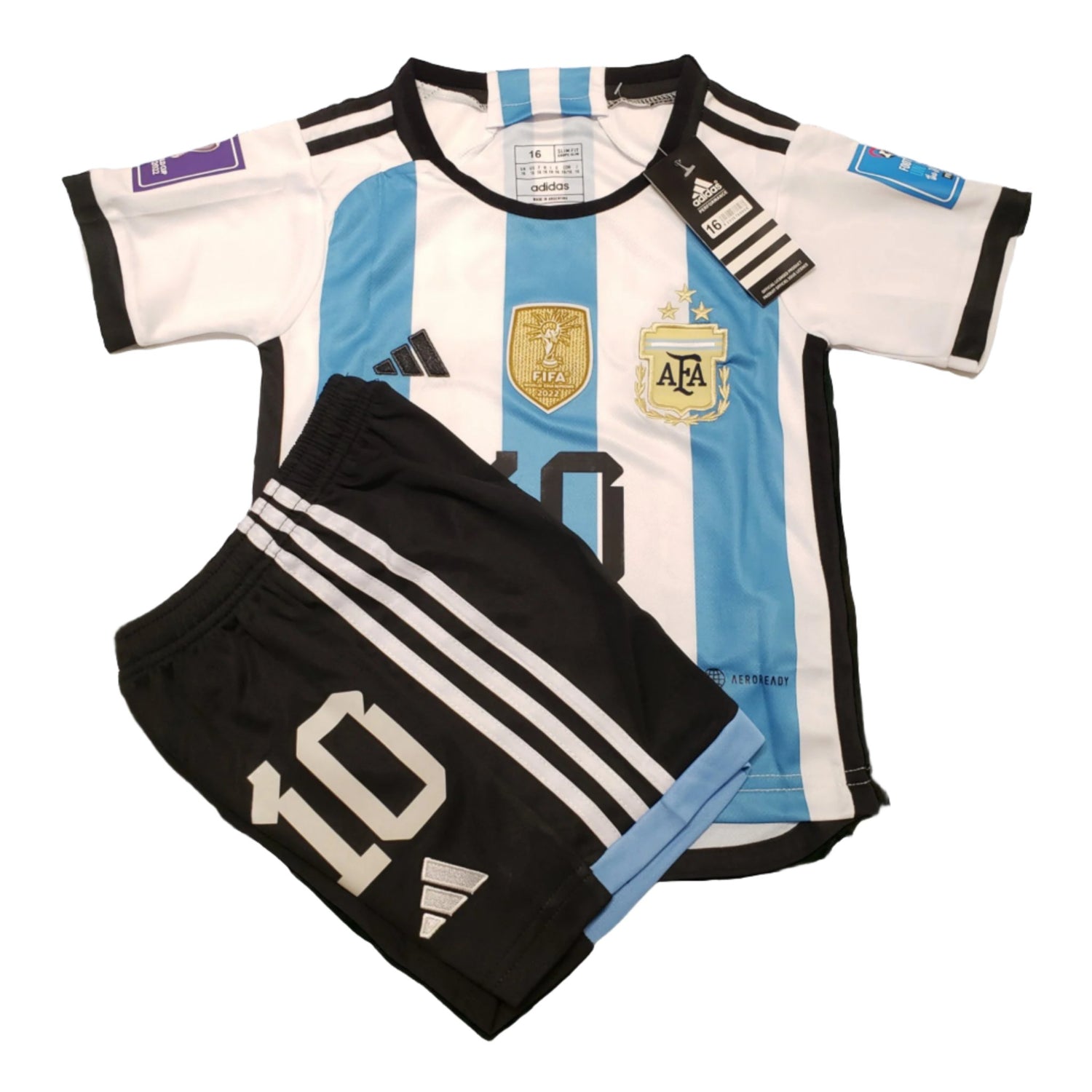 Lionel Messi Argentina National Team adidas 2022 Winners Home Jersey