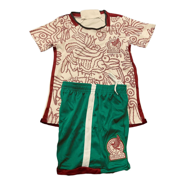 Kids MEXICO Sports Jersey T-Shirts & Shorts *CREAM-0094* - BELLEZA'S - Kids MEXICO Sports Jersey T-Shirts & Shorts *CREAM-0094* - JERSEY - 0094