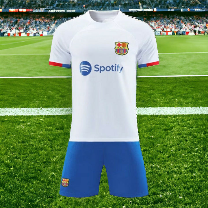 Men's | BARCELONA 23/24 Away Futbol Sports Soccer Jersey T-Shirts & Shorts White-00165 - BELLEZA'S - Men's | BARCELONA 23/24 Away Futbol Sports Soccer Jersey T-Shirts & Shorts White-00165 - Barcelona Jersey - 00165 XS