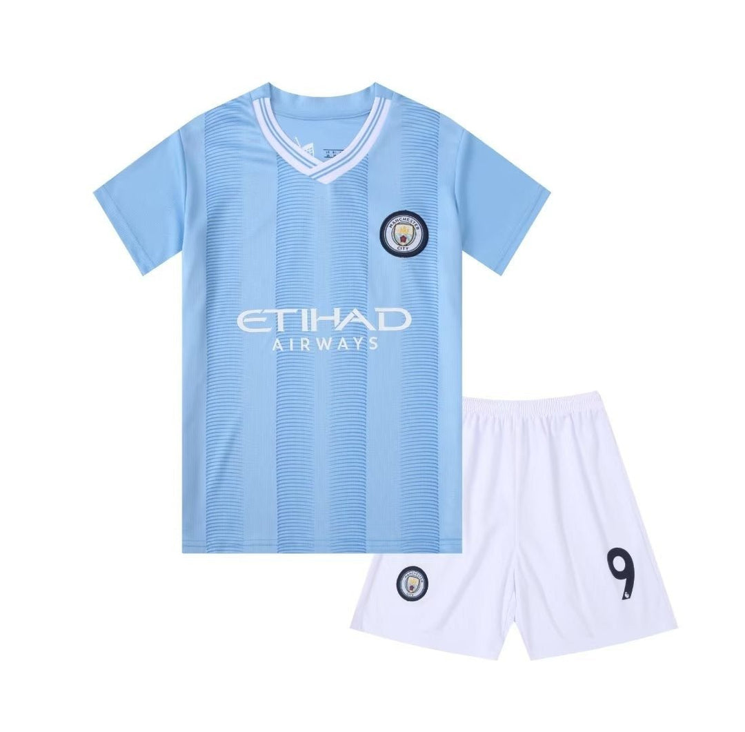 Men's | Manchester City HAALAND #9 Fútbol Sports Soccer Jersey T-Shirts & Shorts |00205 - BELLEZA'S - Men's | Manchester City HAALAND #9 Fútbol Sports Soccer Jersey T-Shirts & Shorts |00205 - Manchester City Haaland #9 - 00205 XS