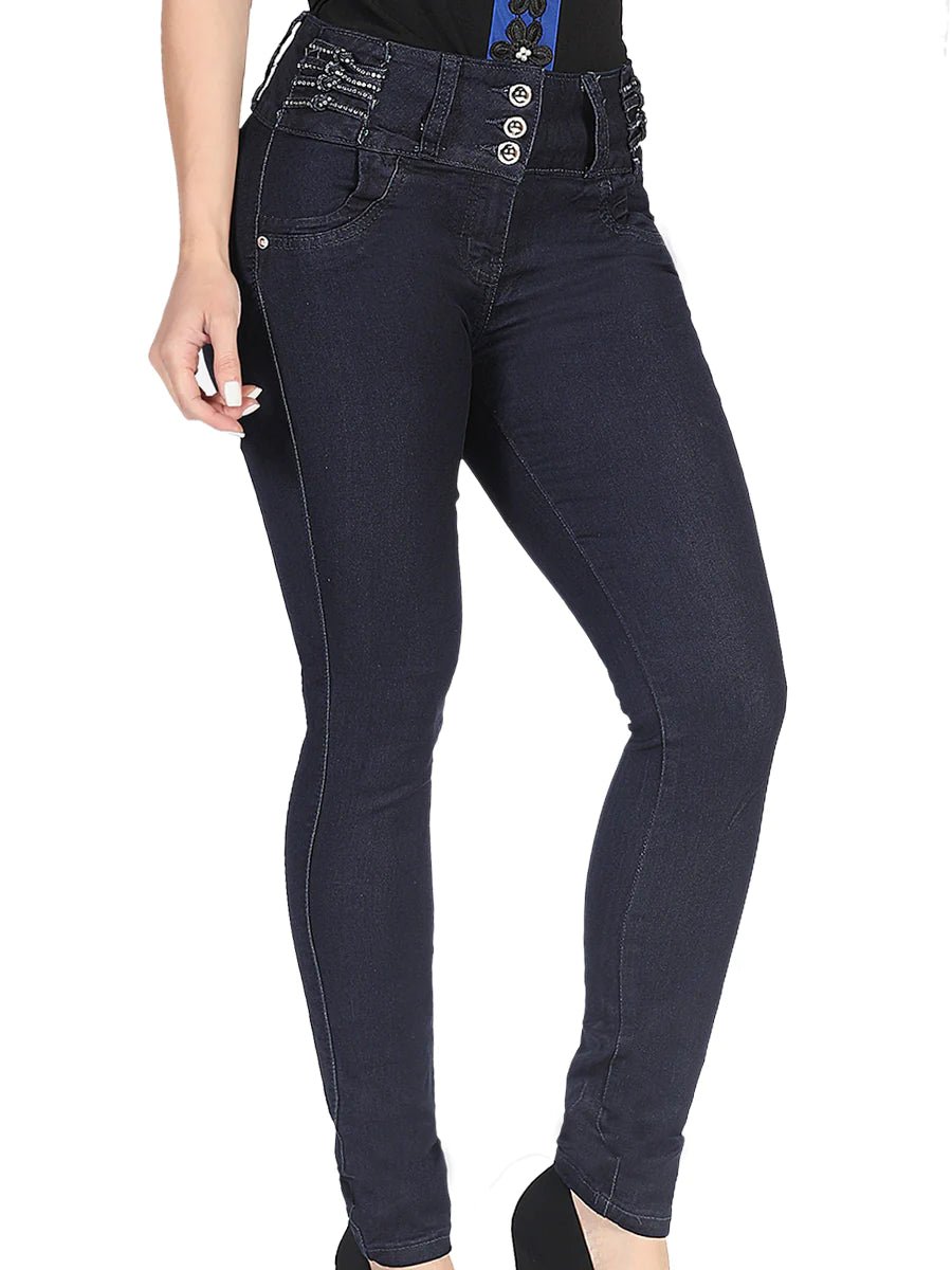 Pantalón Vaquero Para Mujer Mezclilla Stretch Legend ESTILO YL030