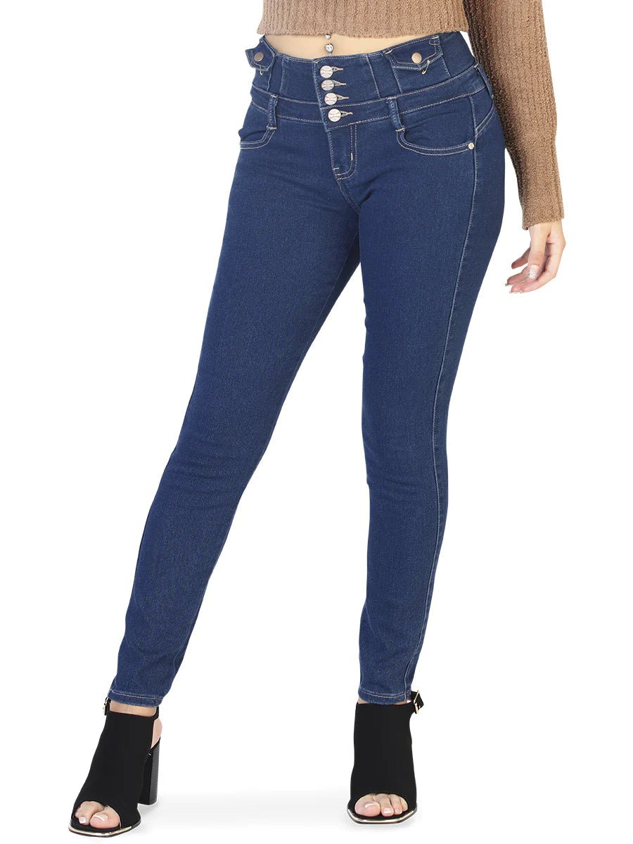 Pantalón Colombiano Para Mujer Mezclilla Stretch Mitzi Michel ESTILO T2273 - BELLEZA'S - Pantalón Colombiano Para Mujer Mezclilla Stretch Mitzi Michel ESTILO T2273 - Pantalones Colombianos - T 2273 1