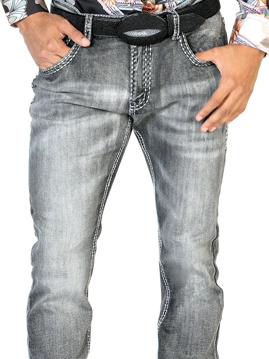 Pantalon Jeans De Mezclilla Para Hombre 'El General' *Negro/Claro-43480* - BELLEZA'S - Pantalon Jeans De Mezclilla Para Hombre 'El General' *Negro/Claro-43480* - BELLEZA'S - Pantalones - 43480