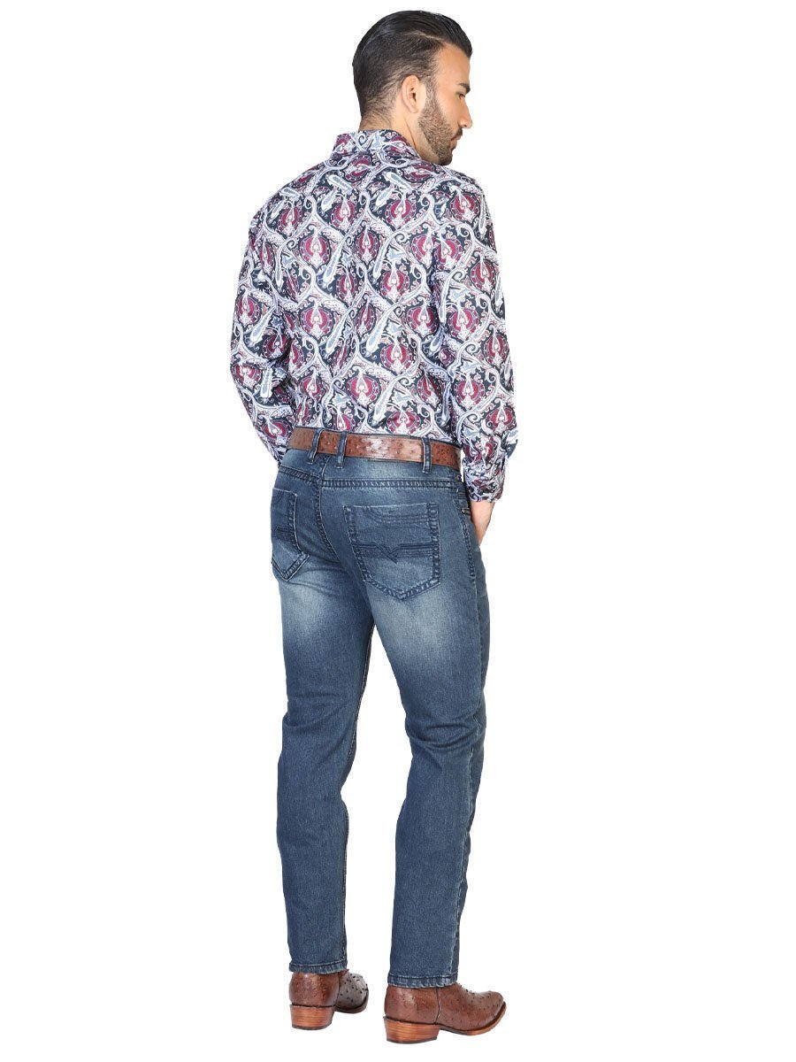 Pantalon Jeans De Mezclilla Para Hombre 'El Señor de los Cielos' AZUL-42859 - BELLEZA'S - Pantalon Jeans De Mezclilla Para Hombre 'El Señor de los Cielos' AZUL-42859 - BELLEZA'S - 42859