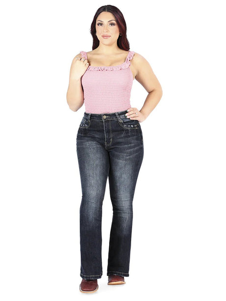 Pantalón Vaquero Para Mujer Mezclilla Stretch Legend ESTILO YL030 - BELLEZA'S - Pantalón Vaquero Para Mujer Mezclilla Stretch Legend ESTILO YL030 - Pantalones Colombianos - YL 030 1