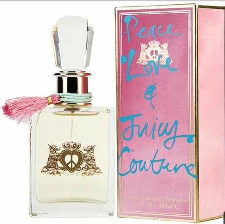 Peace Love & Juicy Couture For Women Eau De Parfum Spray (New Packaging) 3.4 oz - BELLEZA'S - Peace Love & Juicy Couture For Women Eau De Parfum Spray (New Packaging) 3.4 oz - BELLEZA'S - 290256