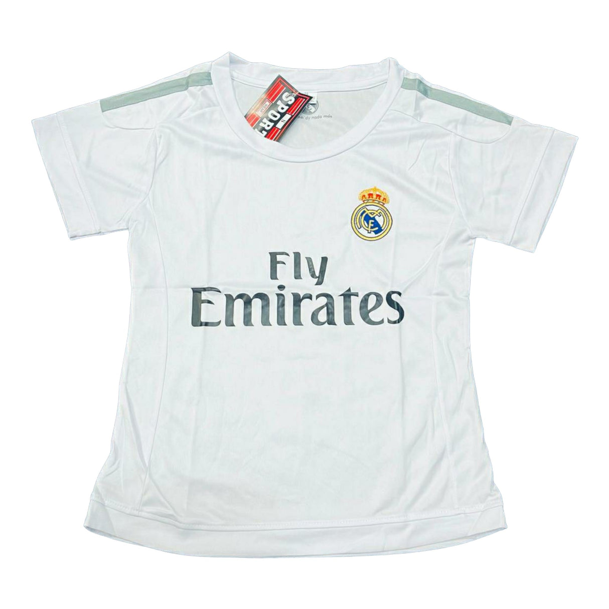 REAL MADRID Ladies Sports Jersey T-Shirts *WHITE-0114* - BELLEZA'S - REAL MADRID Ladies Sports Jersey T-Shirts *WHITE-0114* - JERSEY - 00114