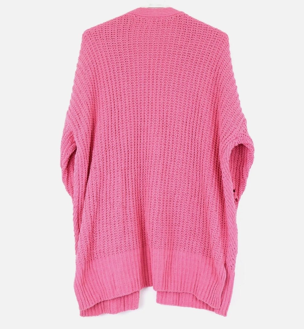 Style & Co. Chenille Open-Front Cardigan (Berry Punch - BELLEZA'S - Style & Co. Chenille Open-Front Cardigan (Berry Punch - BELLEZA'S - Sweater -