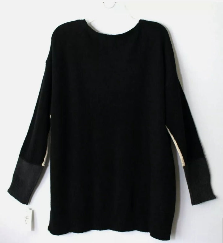 STYLE & CO. Long Sleeve Sweater Size Large Black Tan Ivory Combo Retail $59.50 - BELLEZA'S - STYLE & CO. Long Sleeve Sweater Size Large Black Tan Ivory Combo Retail $59.50 - BELLEZA'S - -