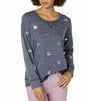 Style & Co Shirt Classic Navy Sequin Polka Dot Long Sleeve Top NWT Womens Medium - BELLEZA'S - Style & Co Shirt Classic Navy Sequin Polka Dot Long Sleeve Top NWT Womens Medium - BELLEZA'S - Sweater -