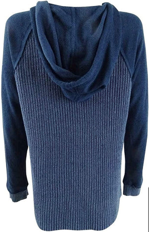 Style Co - Sudadera con capucha (talla L), color azul marino - BELLEZA'S - Style Co - Sudadera con capucha (talla L), color azul marino - BELLEZA'S - -