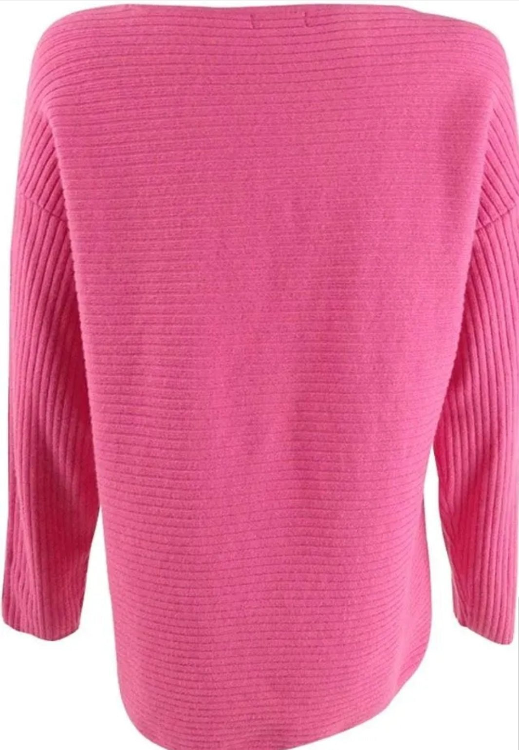 Style & Co Sweater Boatneck Rib Pullover Pink Large - BELLEZA'S - Style & Co Sweater Boatneck Rib Pullover Pink Large - BELLEZA'S - Sweater -